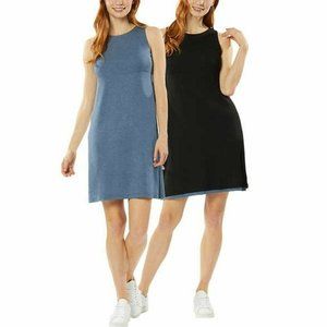 *NWT* Women's Black/Blue Reversible Tank Dress